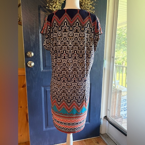 Laundry By Shelli Segal Geometric Print Dress - size M - Picture 8 of 12